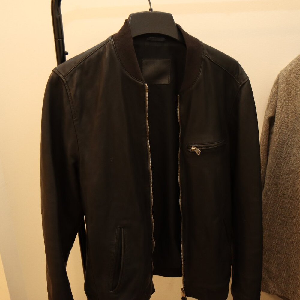 AllSaints Mens Bomber Jacket Large